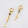 PAIR OF STAR SPIKE PENDANT 316L SURGICAL STEEL EARRING